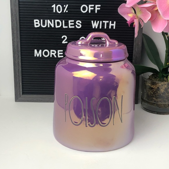 👻🎃😍 HTF NEW Rae Dunn Poison canister - Picture 3 of 12